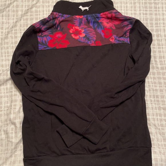 PINK/Victoria’s Secret Floral Quarter-Zip - Picture 3 of 3